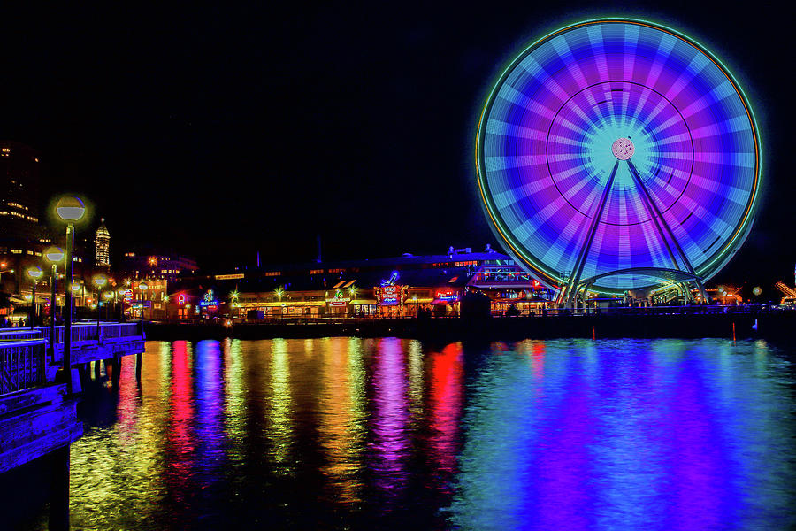 Seattle Great Wheels Colors Photograph by Emerita Wheeling