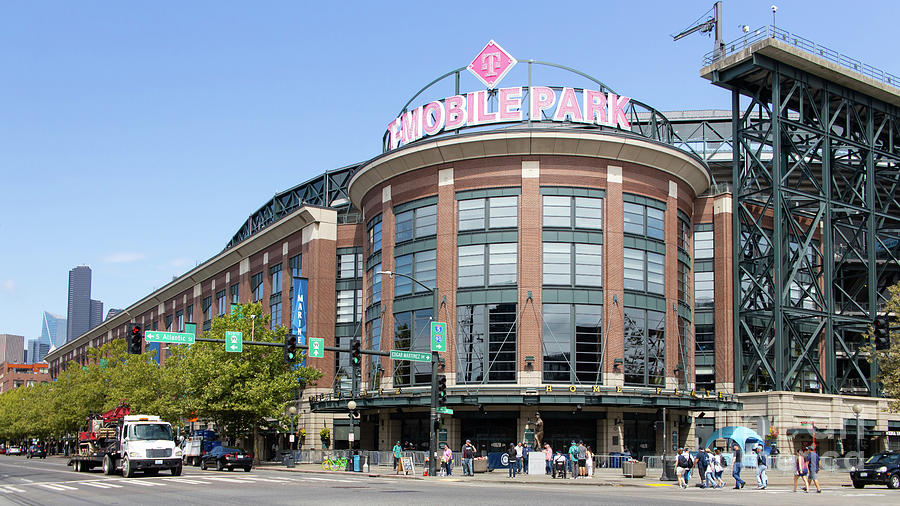 Seattle Mariners Baseball T-Mobile Park Seattle Washington R1454 Long Photograph by Wingsdomain Art and Photography