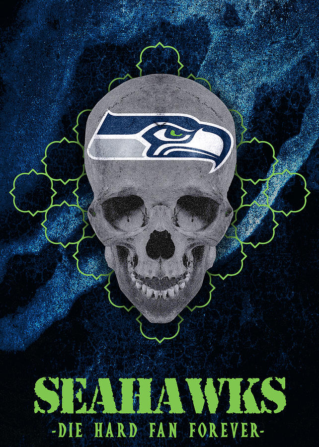 seattle seahawks skull