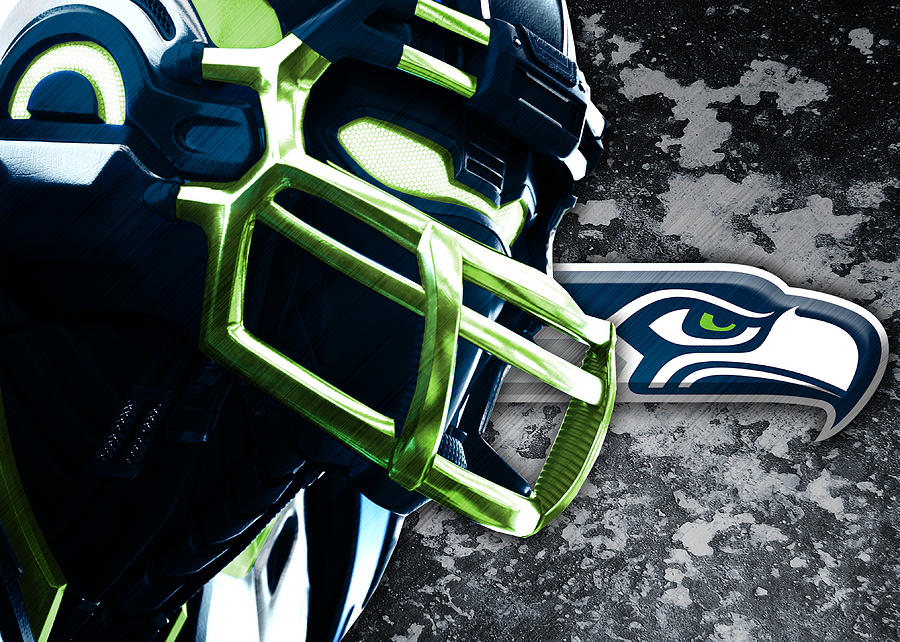 Seattle Seahawks Logo Art Canvas Print / Canvas Art by William Ng