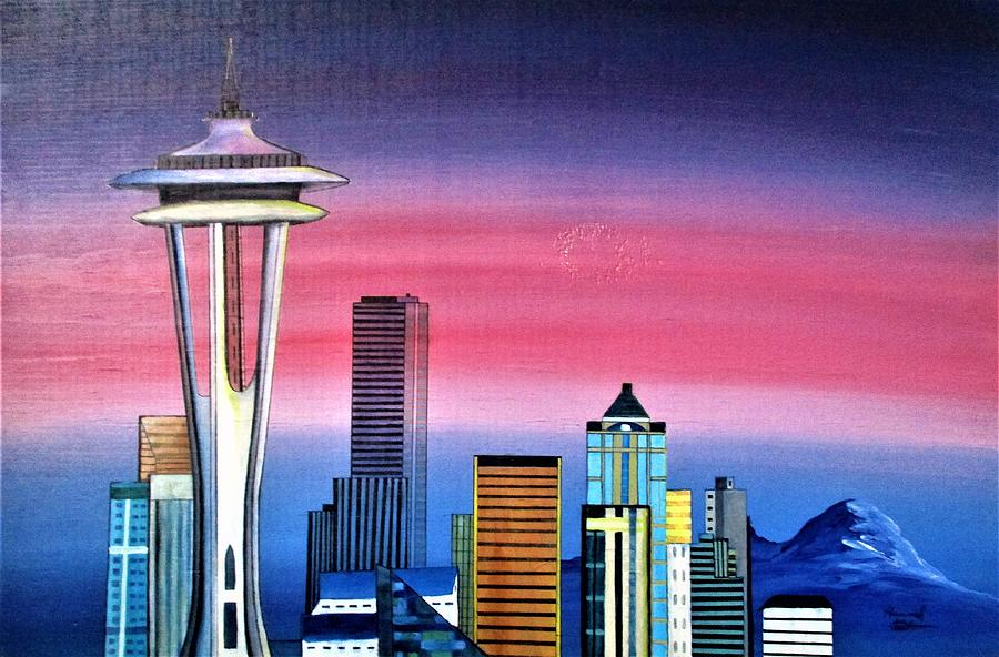 Seattle Space Needle by Hannah Sue