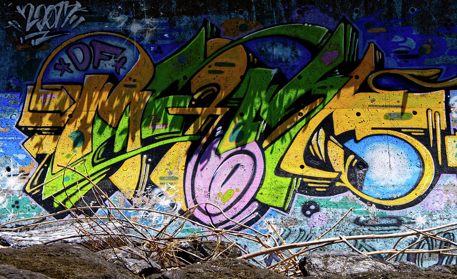 Seawall Graffiti Photograph by Eric Hafner