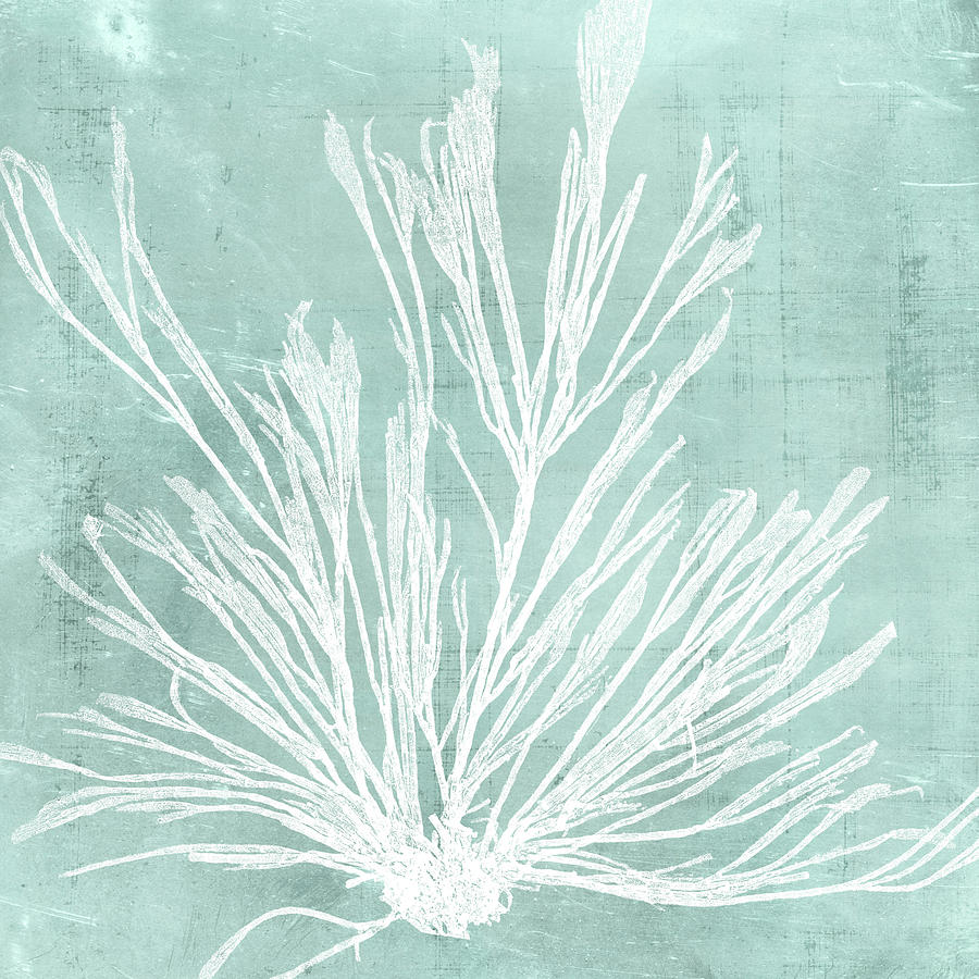 Animal Nature Painting - Seaweed On Aqua Ix by Vision Studio