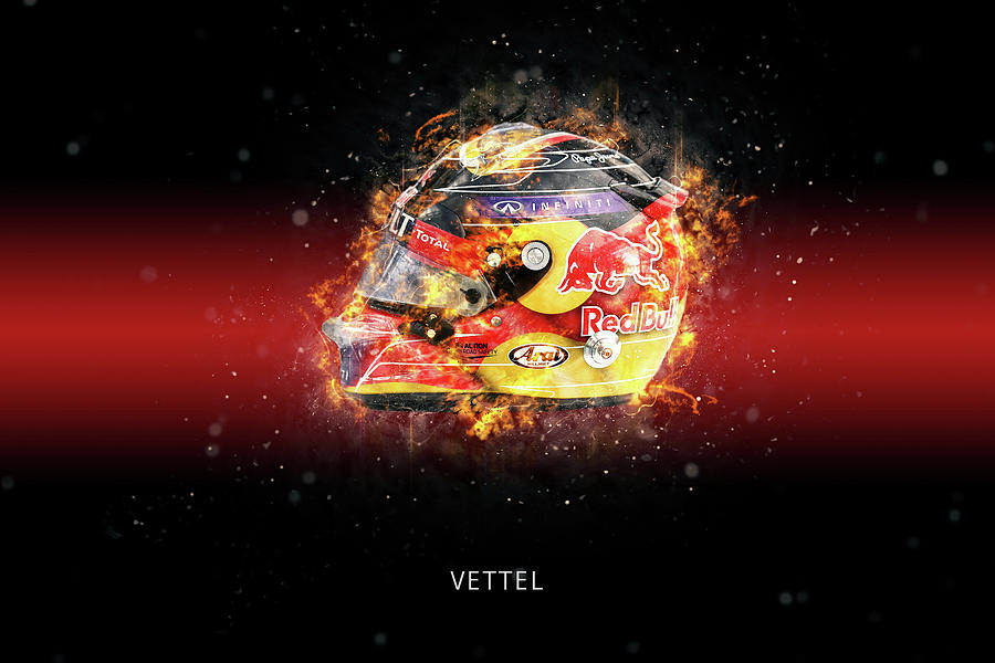 Sebastian Vettel Digital Art by Airpower Art