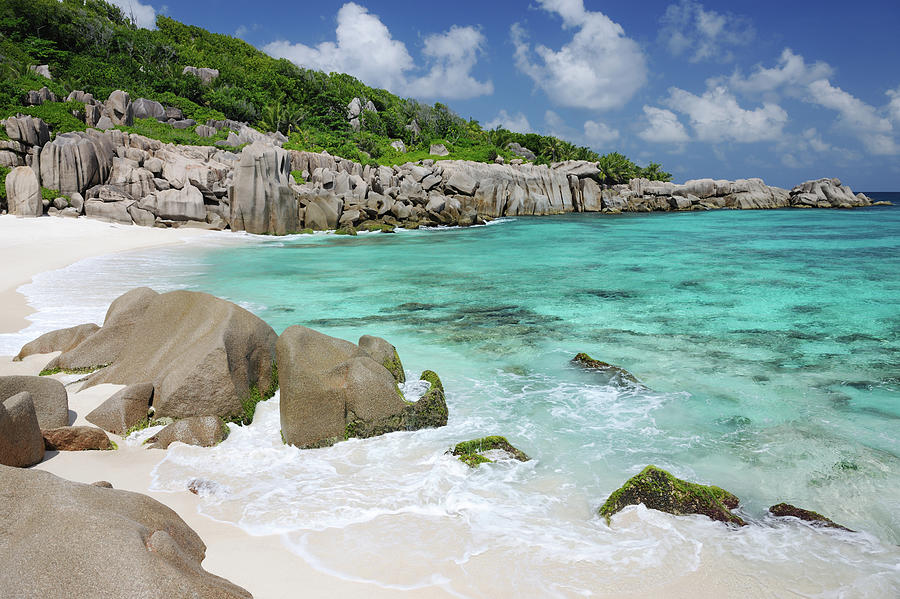 Secluded Bay, Anse Marron, Seychelles Photograph by 4fr