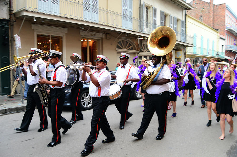 Second Line, New Orleans Photograph by James Kirkikis