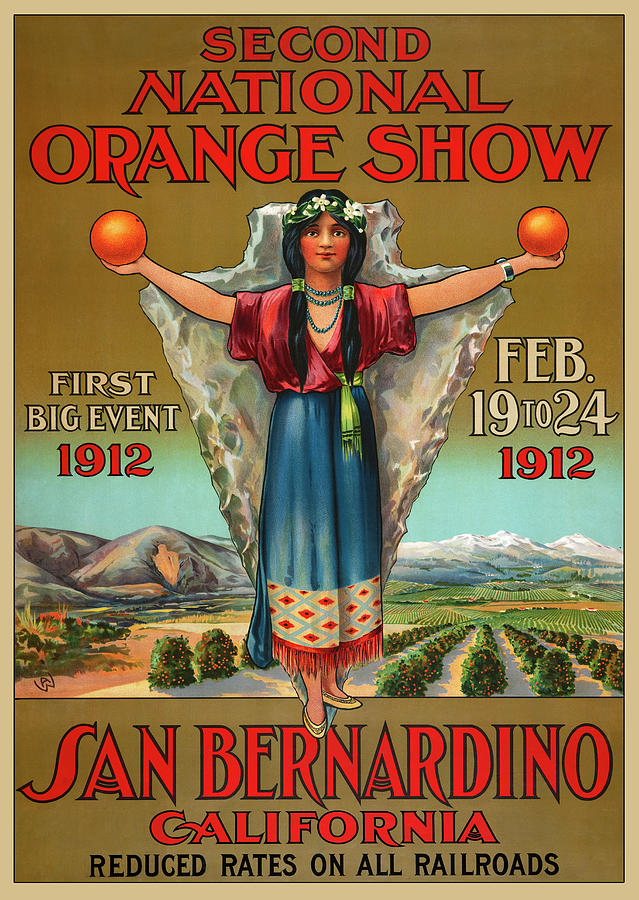 Second National Orange Show Painting by Wa Second National Orange Show Painting by Wa