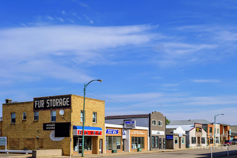 Second street in Weyburn SK Photograph by Viktor Birkus - Fine Art America