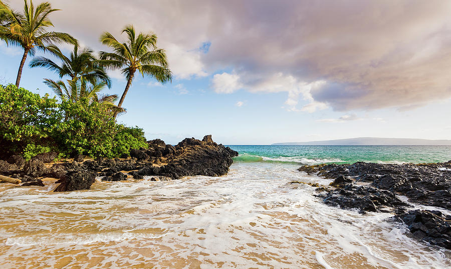 Secret Beach -3 Maui Photograph by Nick Borelli