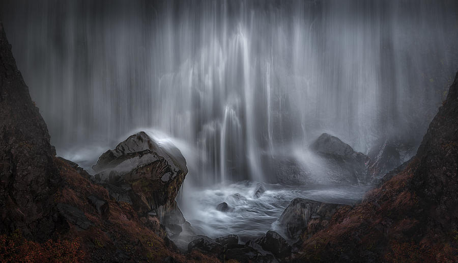 Secret Water Falls Photograph by Larry Deng