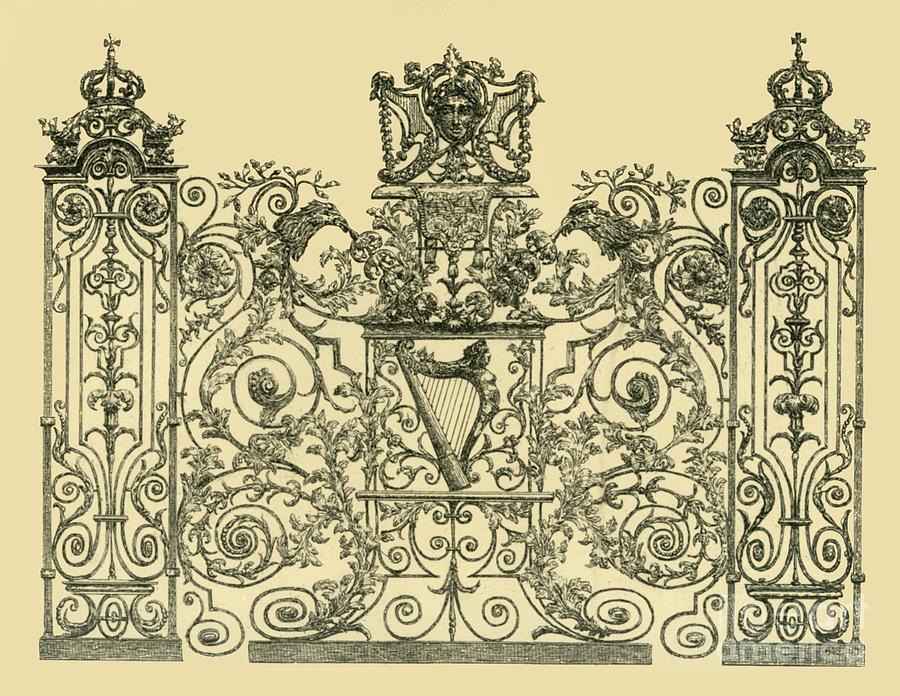 Section Of The Tijou Screen Drawing by Print Collector