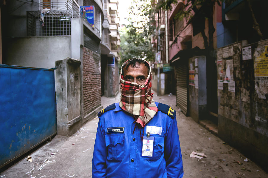 Portrait Photograph - Security Of Streets by Rahat Amin