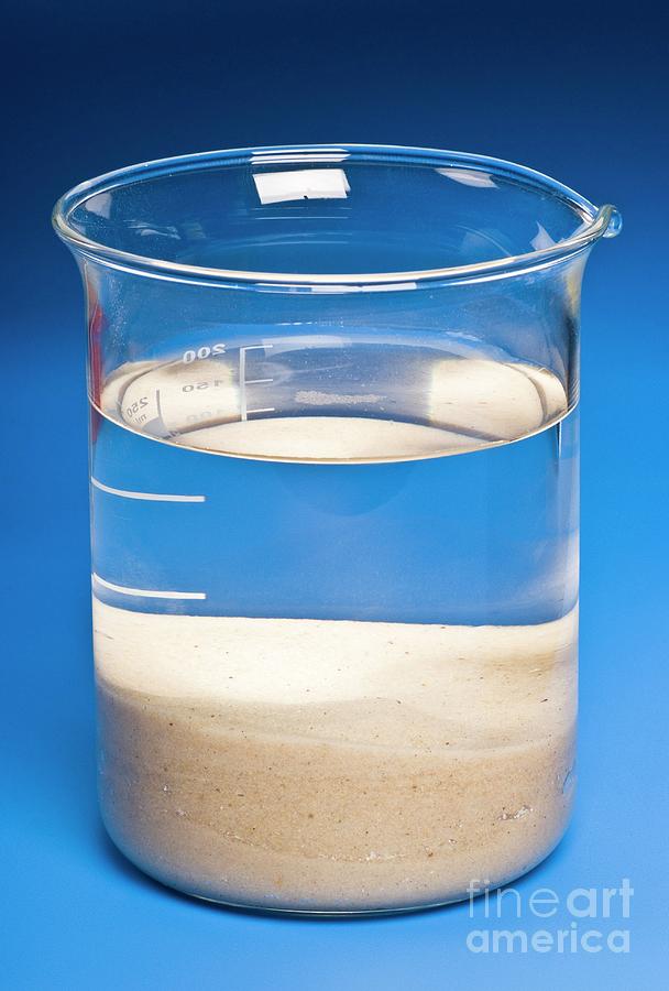 Sedimentation Experiment Photograph by Martyn F. Chillmaid/science Photo Library