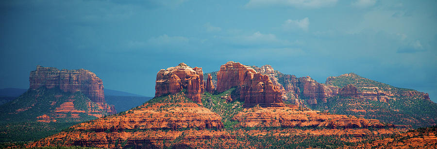 Sedona Arizona Red Rock Panorama Photograph by Catherine Walters