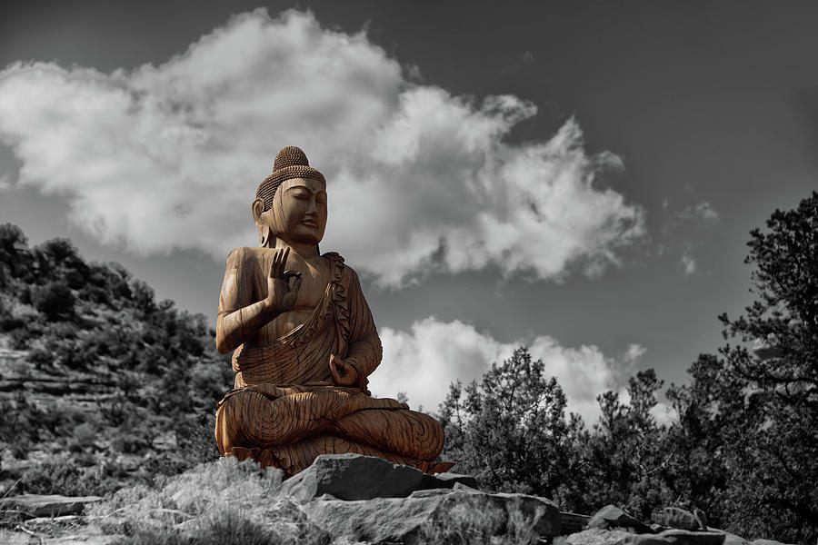 Sedona Buddha Photograph by Alan Goldberg