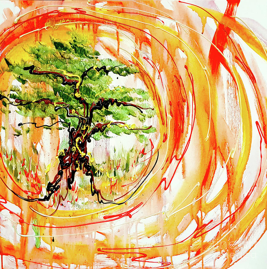 Sedona Tree of Life Painting by Cheryle Gannaway