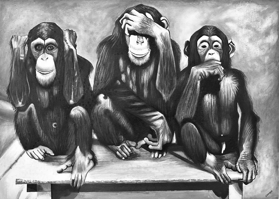 See no Evil, Hear no Evil Painting by Francis Sampson Pixels