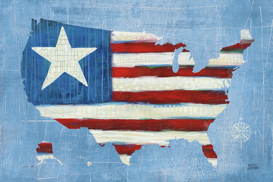 Flag Painting - See The Usa Americana by Melissa Averinos