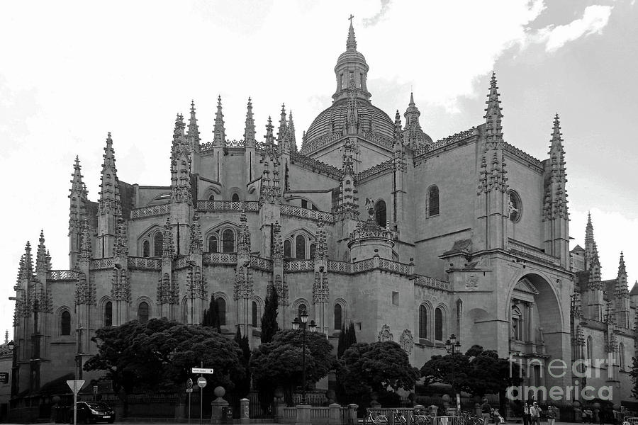 Segovia Cathedral - Black and White Photograph by Nieves Nitta