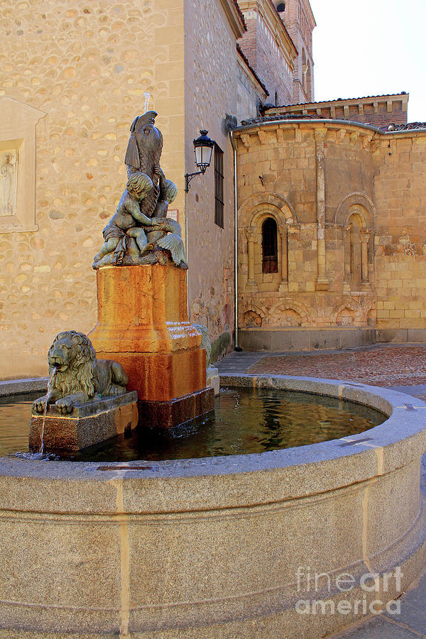 Segovia San Martin Fountain Photograph by Nieves Nitta