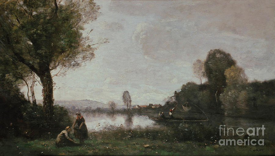 Summer Drawing - Seine Landscape Near Chatou, 1885 by Heritage Images