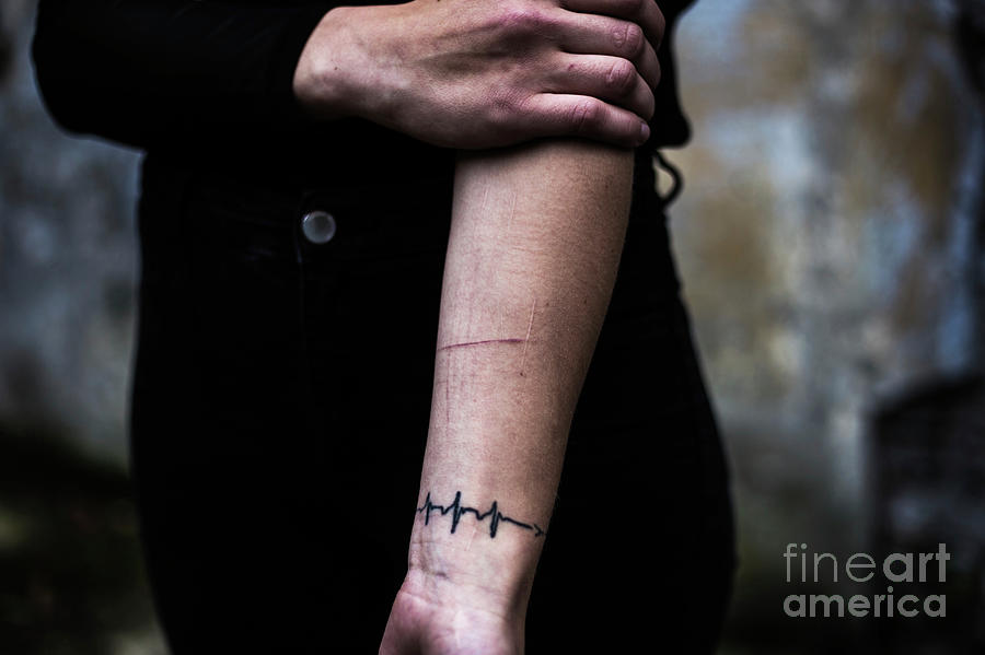 Self Harm Photograph by Heline Vanbeselaere/reporters/science Photo Library