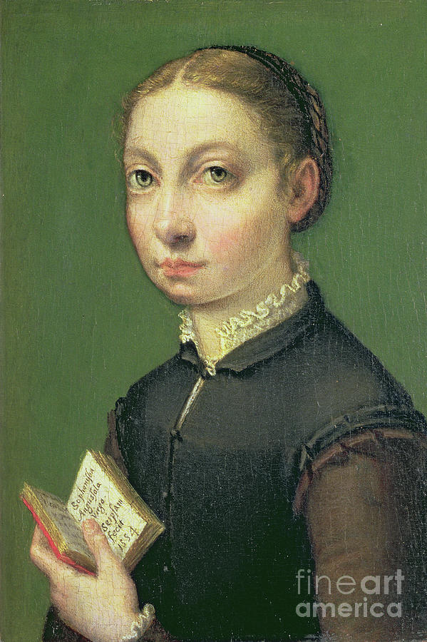 Self Portrait, 1554 Painting by Sofonisba Anguissola