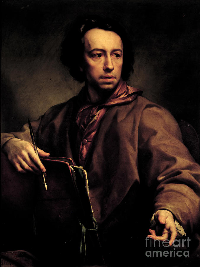 Self Portrait, 1773 Painting by Anton Raphael Mengs