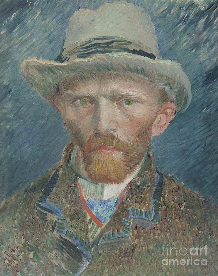 Self-portrait, 1887 by Van Gogh Painting by Vincent Van Gogh
