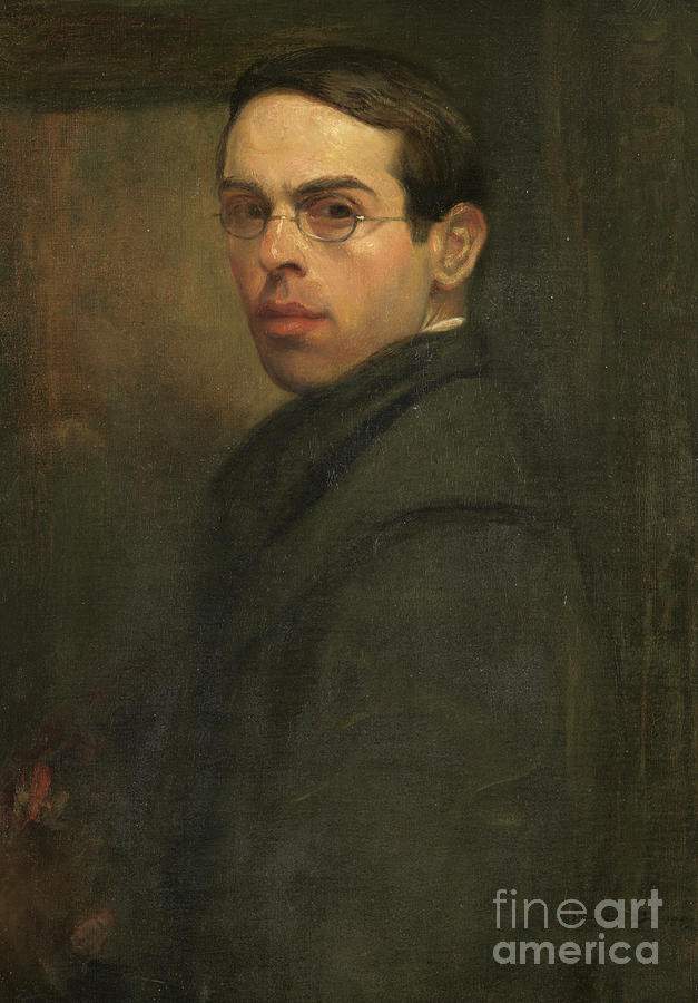 Self-portrait, 1897 Painting by William Rothenstein
