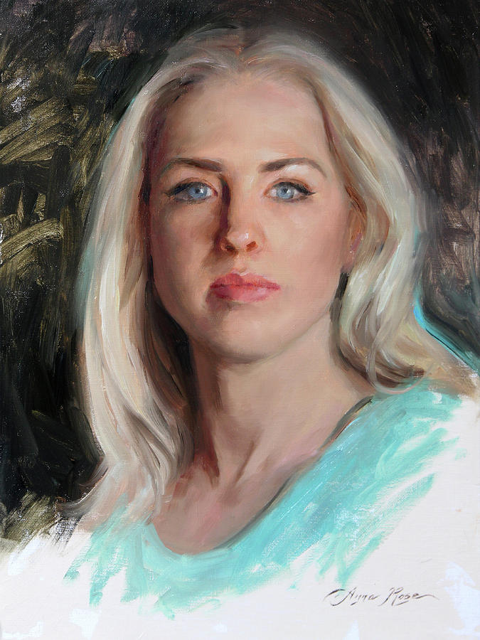 Self Portrait 2019 Painting by Anna Rose Bain