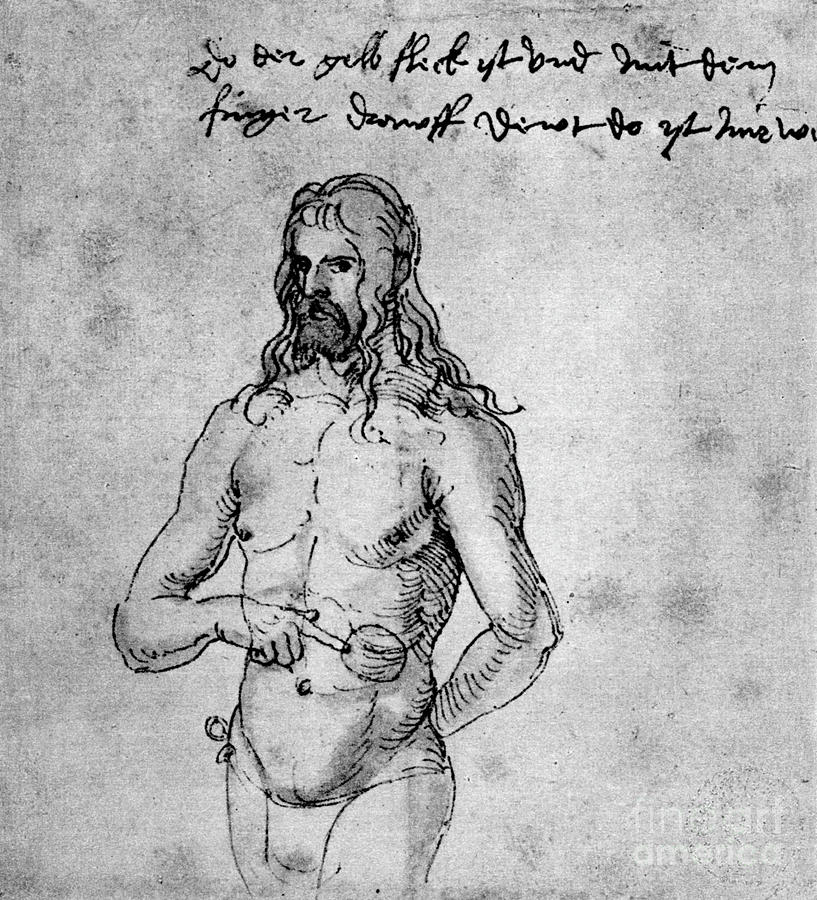 Self Portrait, About 1512-1513 Or 1519 Drawing by Print Collector