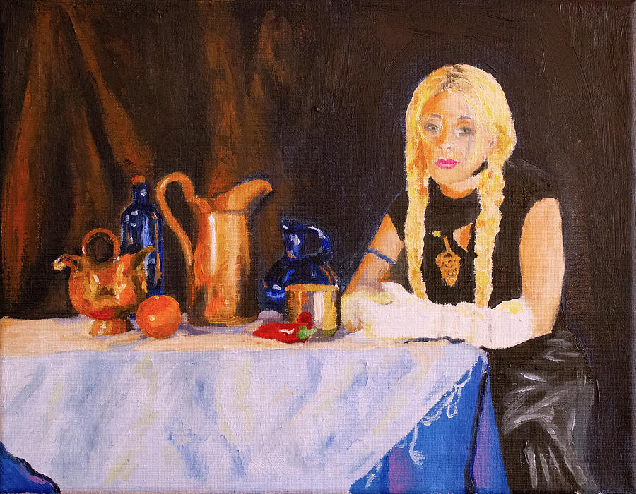 Self Portrait And Still Life Painting