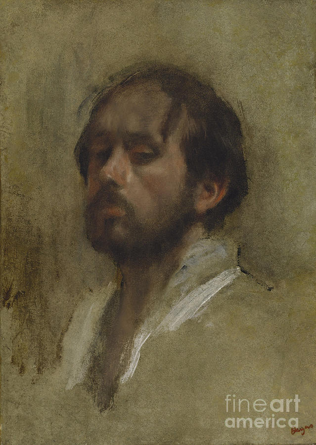 Self-portrait. Artist Degas, Edgar Drawing by Heritage Images