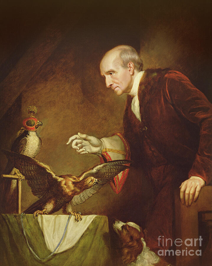 James Northcote Painting - Self Portrait As A Falconer 1823 by James Northcote James Northcote Painting - Self Portrait As A Falconer 1823 by James Northcote