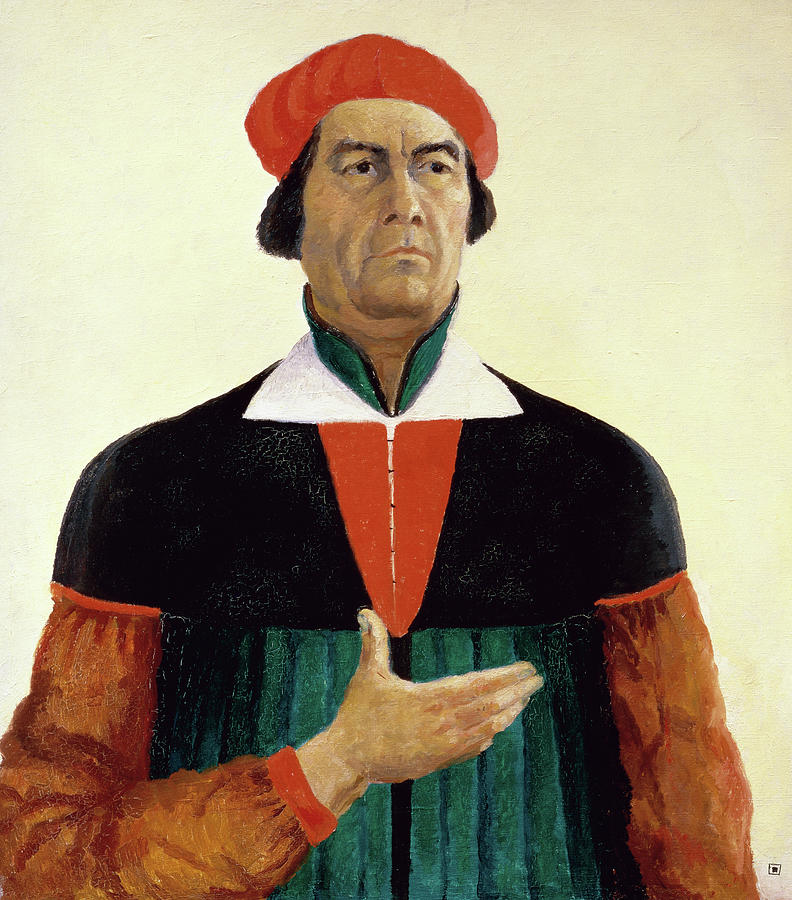Self-portrait By Kasimir Malevich Drawing by Artist - Kasimir Malevich Self-portrait By Kasimir Malevich Drawing by Artist - Kasimir Malevich