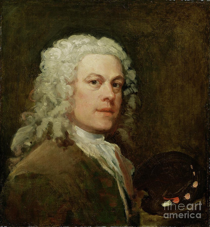 Self Portrait, C.1735-40 Painting by William Hogarth