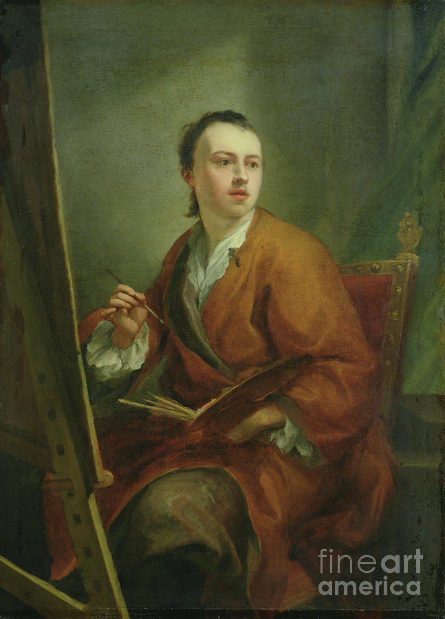 Self Portrait, C.1755 Painting by Anton Raphael Mengs