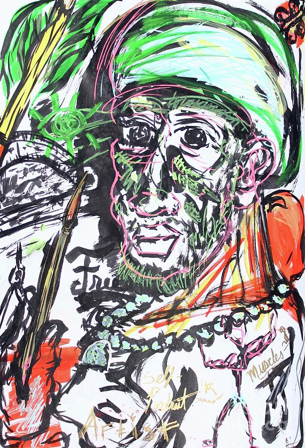Self Portrait Expressionist by Odalo Wasikhongo Self Portrait Expressionist by Odalo Wasikhongo