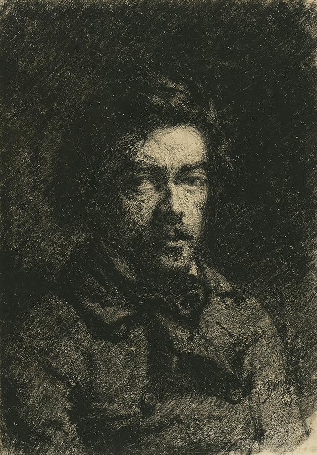 Self-portrait Drawing by Francois Bonvin - Fine Art America