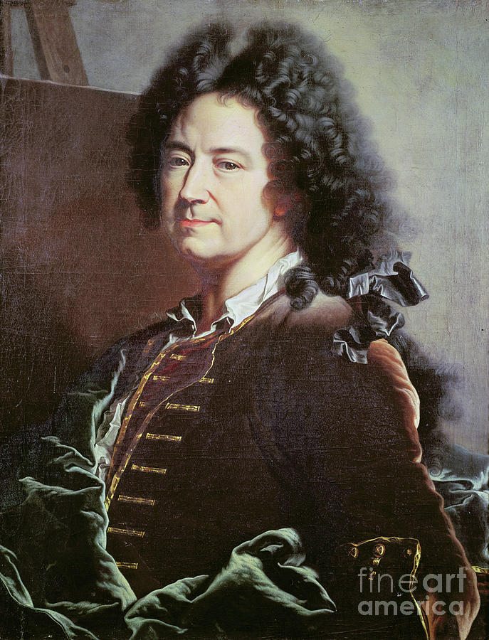 17th Century Painting - Self Portrait by Hyacinthe Francois Rigaud
