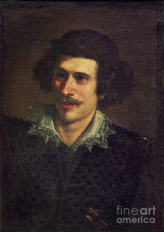 Arts Painting - Self Portrait, Or Portrait Of A Young Man by Guercino