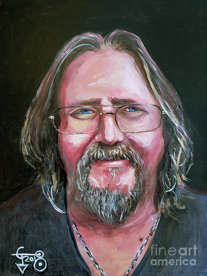 Self Portrait Painting by Tom Carlton