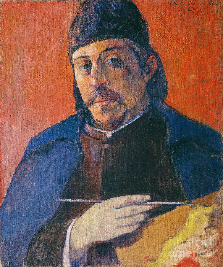Self-portrait With Palette Drawing by Heritage Images