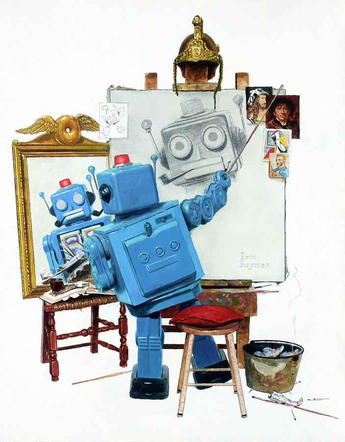 Robot Painting - Selfie by Eric Joyner