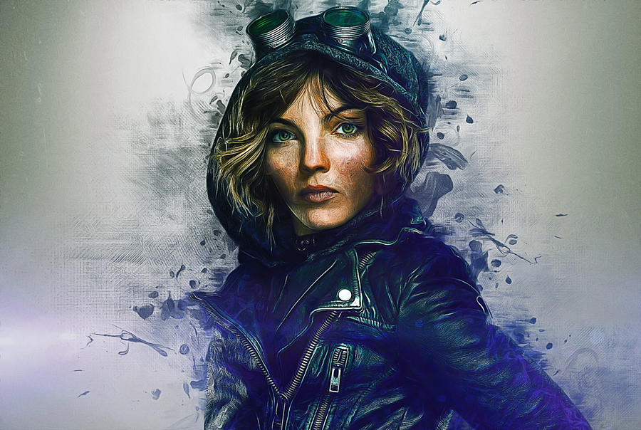 Selina Kyle Painting by Ian Mitchell