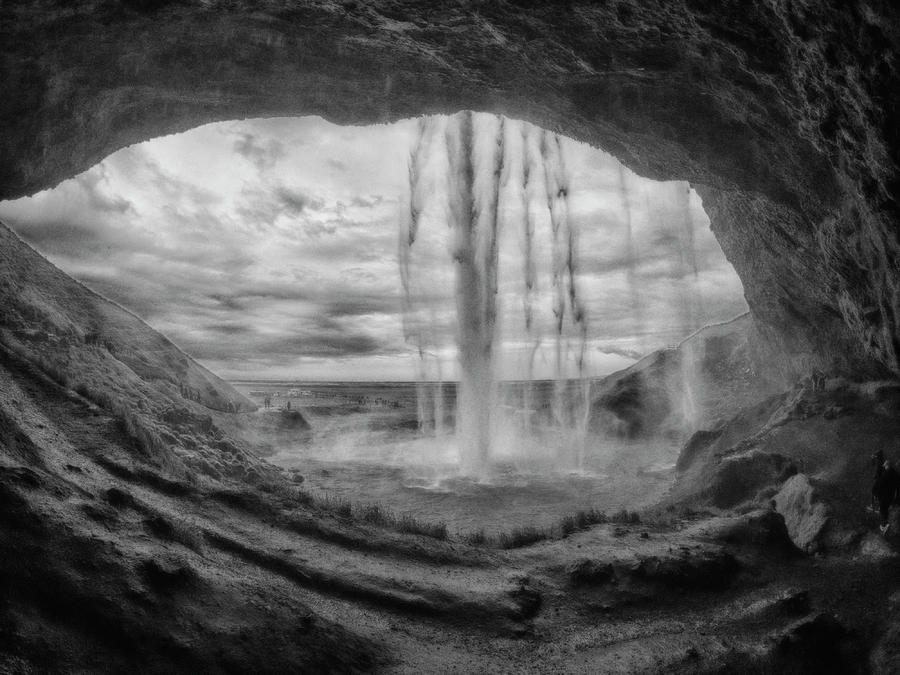 Seljalandsfoss Falls Iceland Black and White 6291903 by Rick Veldman Seljalandsfoss Falls Iceland Black and White 6291903 by Rick Veldman