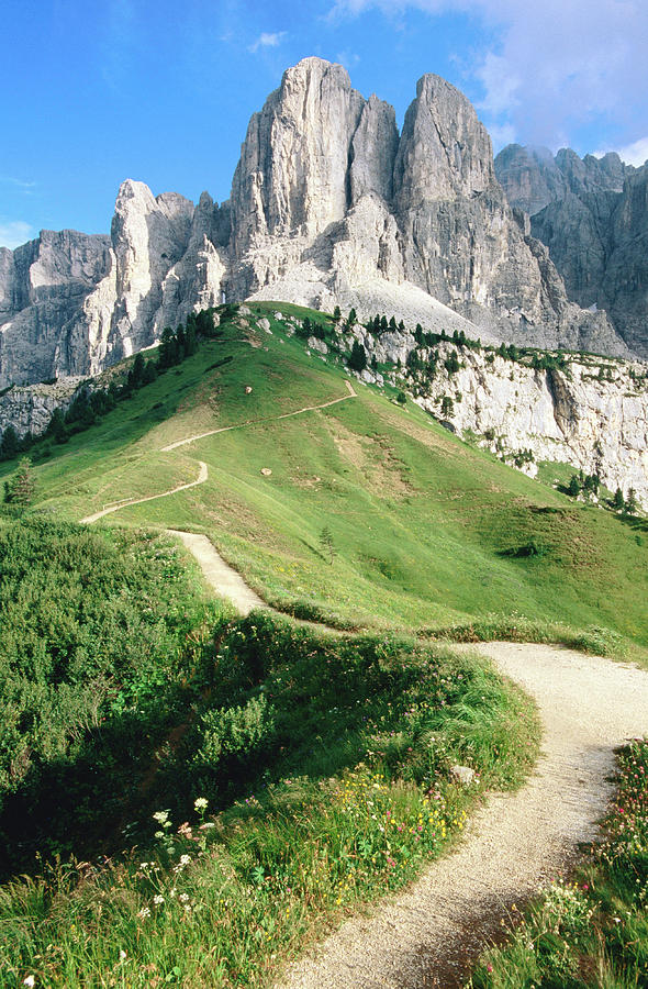 Sello Massif, Passo Gardena, Dolomites Photograph by John Elk Iii
