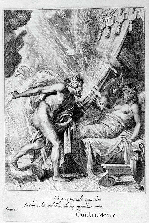 Semele Is Consumed By Jupiters Fire Drawing by Print Collector