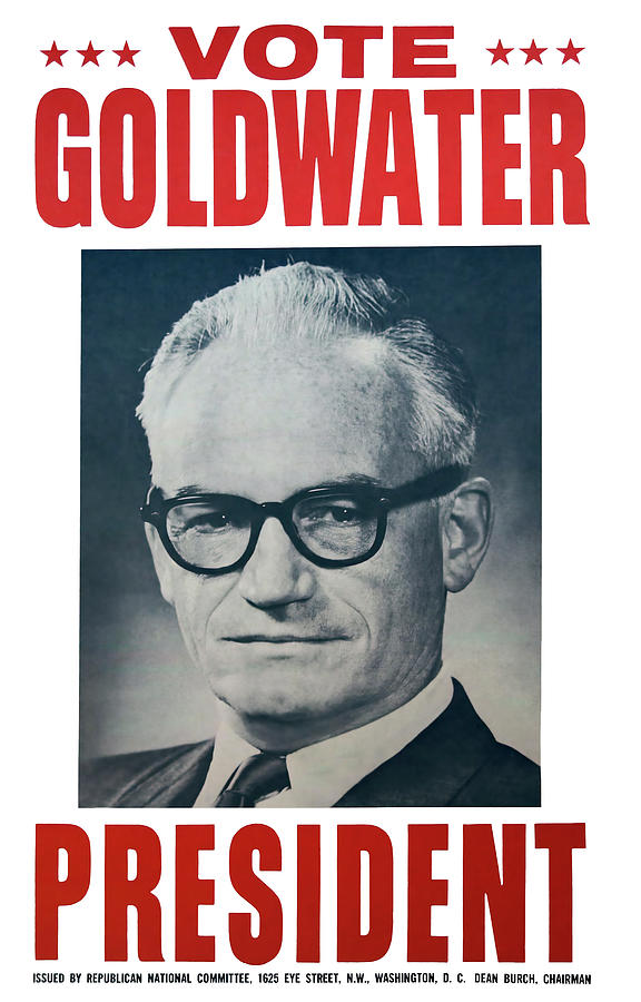 Senator Barry Goldwater Of Arizona For President 1964 Photograph by ...